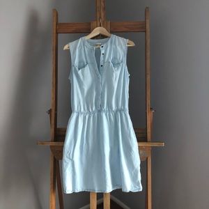 Super soft light colored chambray dress